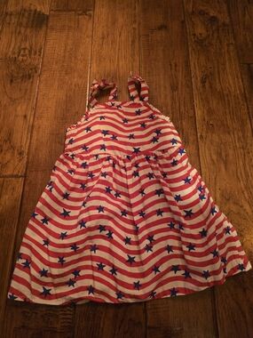 Cat & Jack Red, White & Blue Star Stripe Sundress